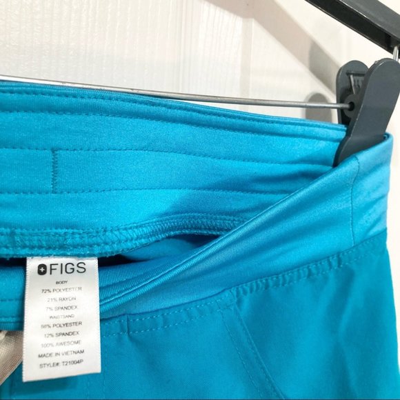 FIGS Technical Collection Kade Cargo Scrub Teal Pants Size Extra Small - Picture 10 of 10